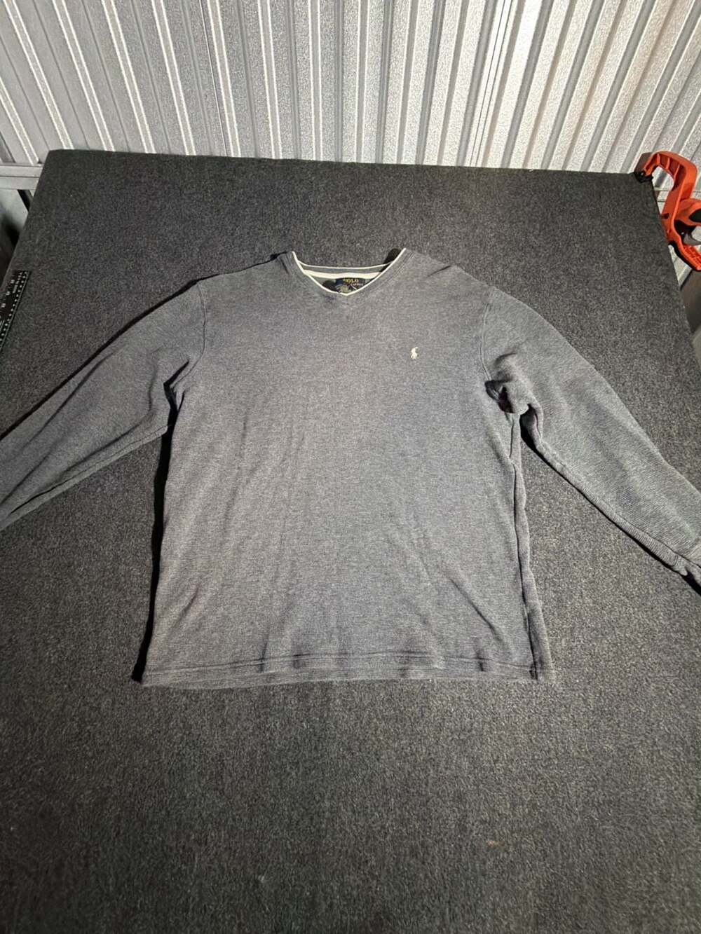 Polo Ralph Lauren Men's Waffle Knit V-Neck Thermal Pullover Sweater Size XL